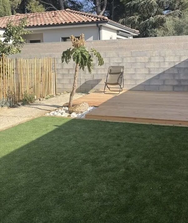 Amenagement terrassement gazon synthetique Elagage Paysagiste Béziers