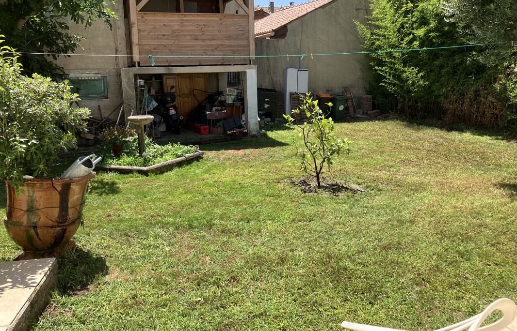 Aménagement d'un gazon en semi avec arrosage intégré , élagage arbres fruitiers à Béziers